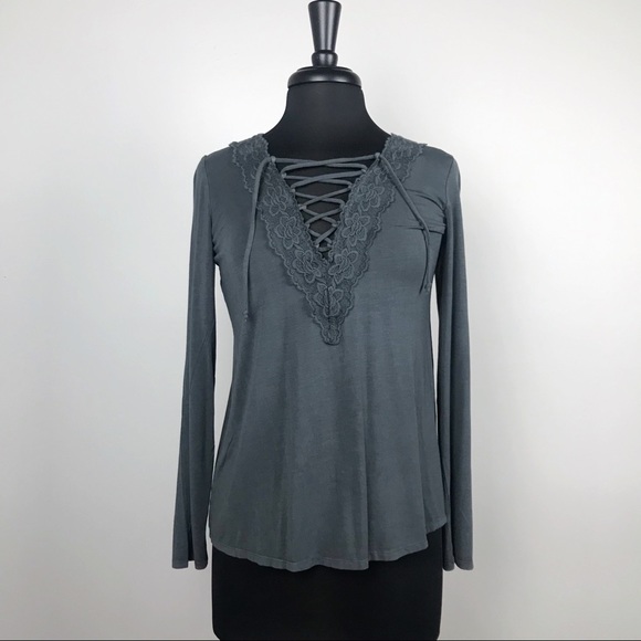 American Eagle Outfitters Tops - AEO Soft & Sexy Lace-up Top
